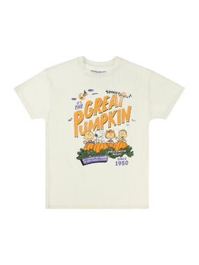 Peanuts The Great Pumpkin Charlie Brown and Snoopy Halloween Tee Shirt sz Large